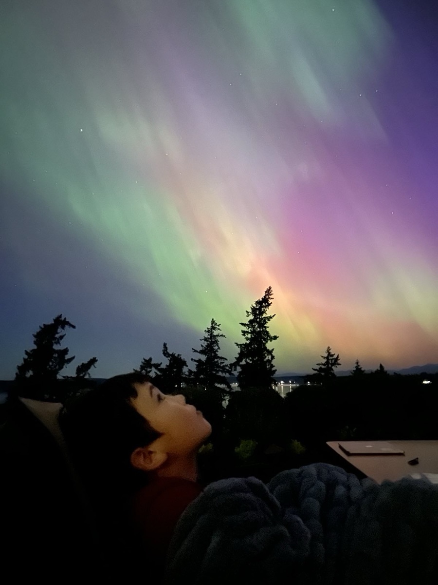 A northern lights surprise.